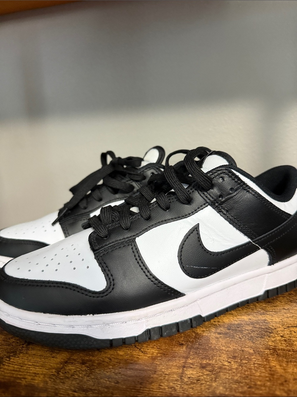 Nike Black and White Low-Top Skate Sneakers - Picture 6 of 14